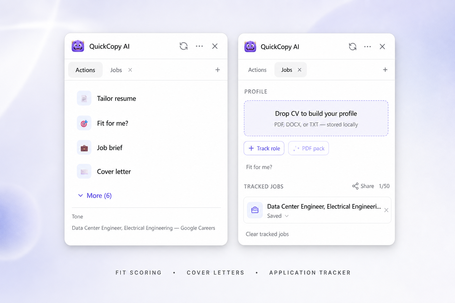 Apply smarter from any job posting